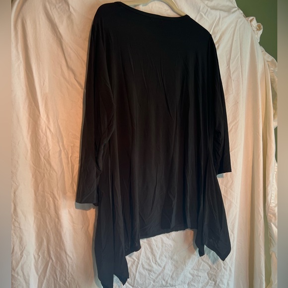 Citi Life Blouse Metallic Black Bling Size 2X - Picture 5 of 6